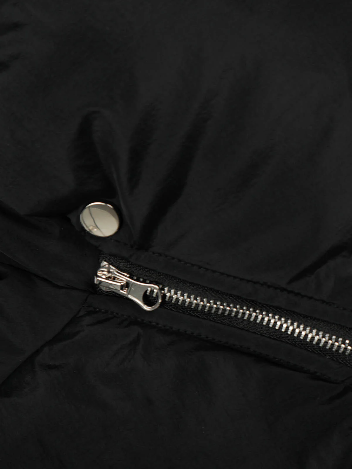 Vintage Asymmetric Zip High-Neck Puffer Jacket - Image 8