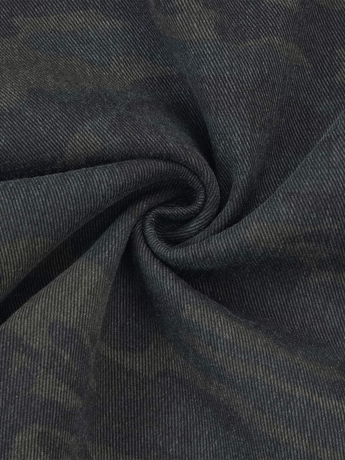 Retro Camo Multi-Pocket Cargo Barrel Pants - Image 11