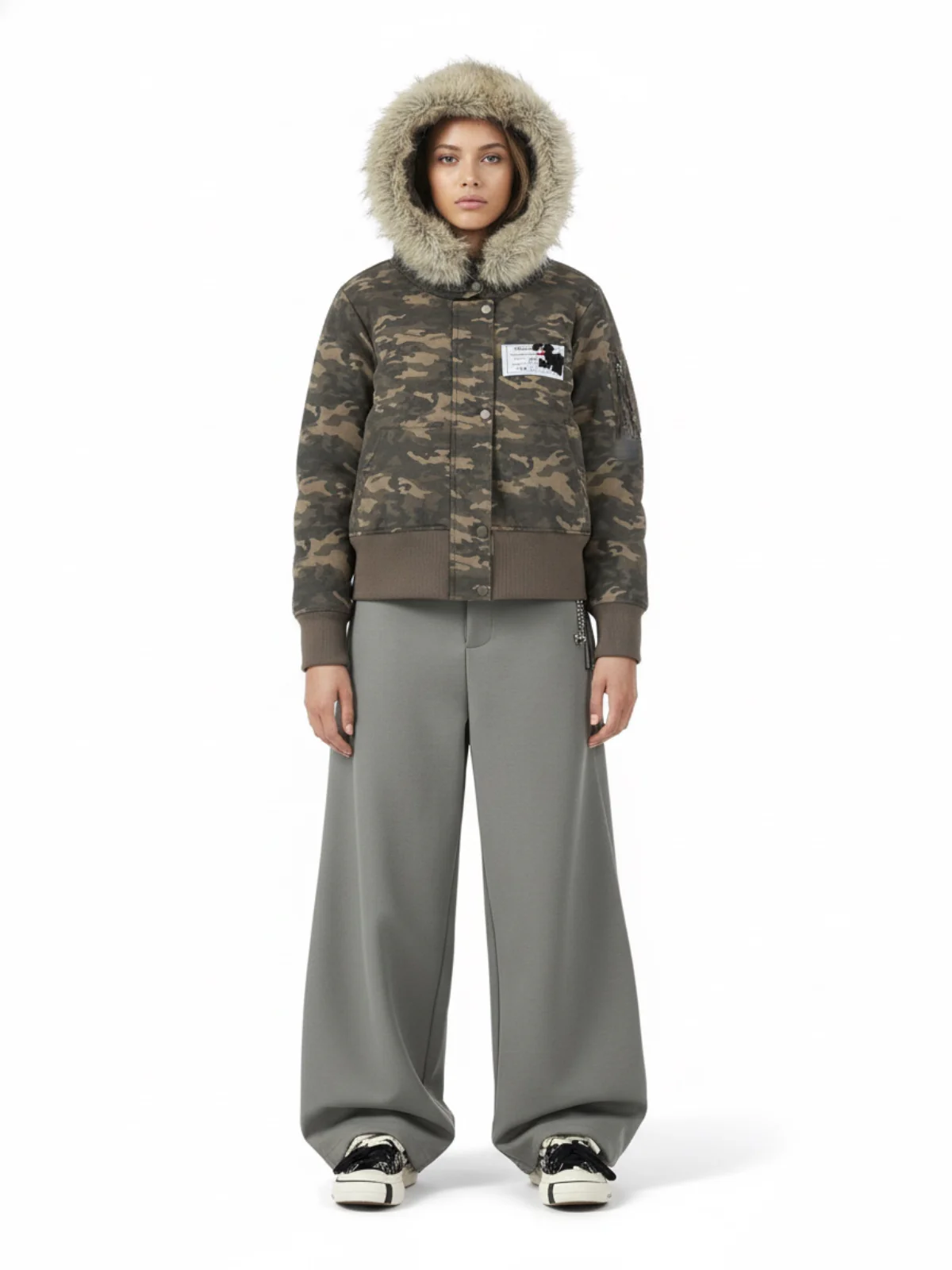 Elastic Waistband Barrel Pants - 2425 - Image 3