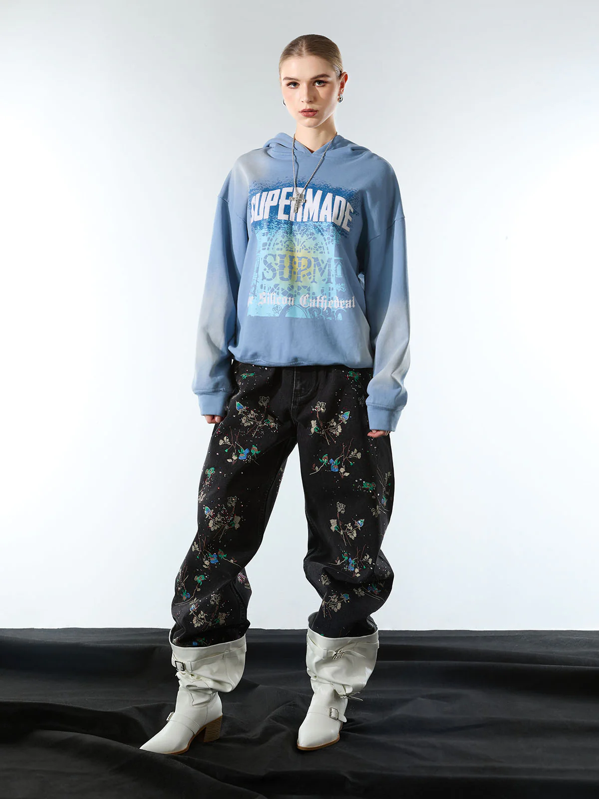 SUPM Dark Ombre Cathedral Hoodie - Image 3