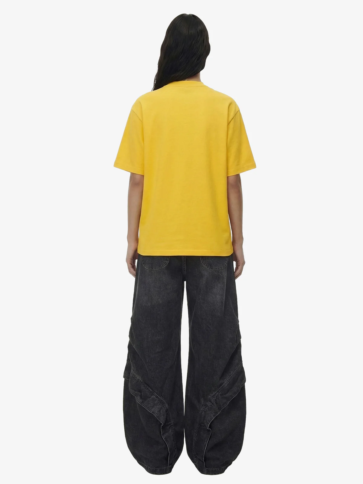 Heavy Retro Patch Embroidered T-shirt - 2398 - Image 6