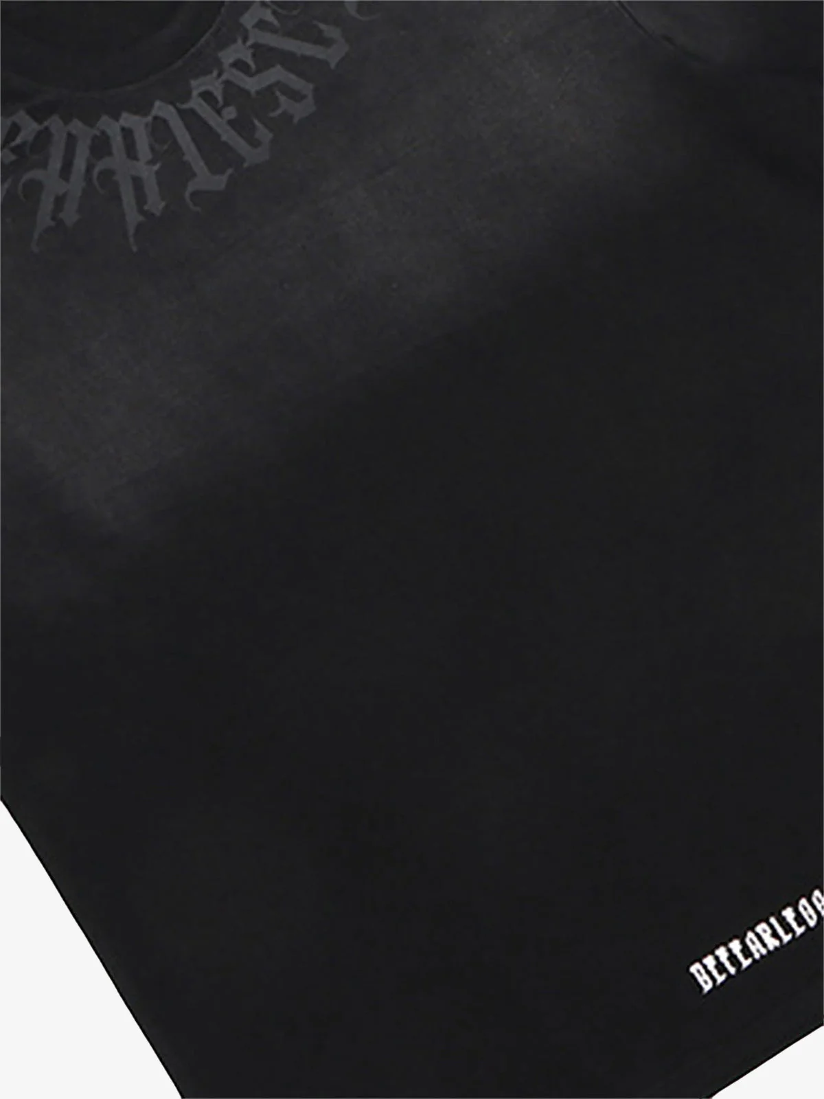 Retro Gradient Letter Printed Washed Oversize T-shirt - Image 7
