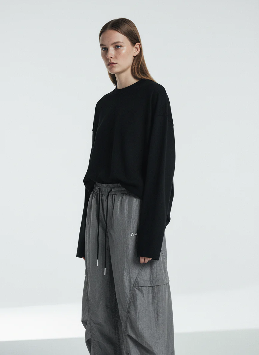 Retro Paratrooper Drape Barrel Pants - Image 5