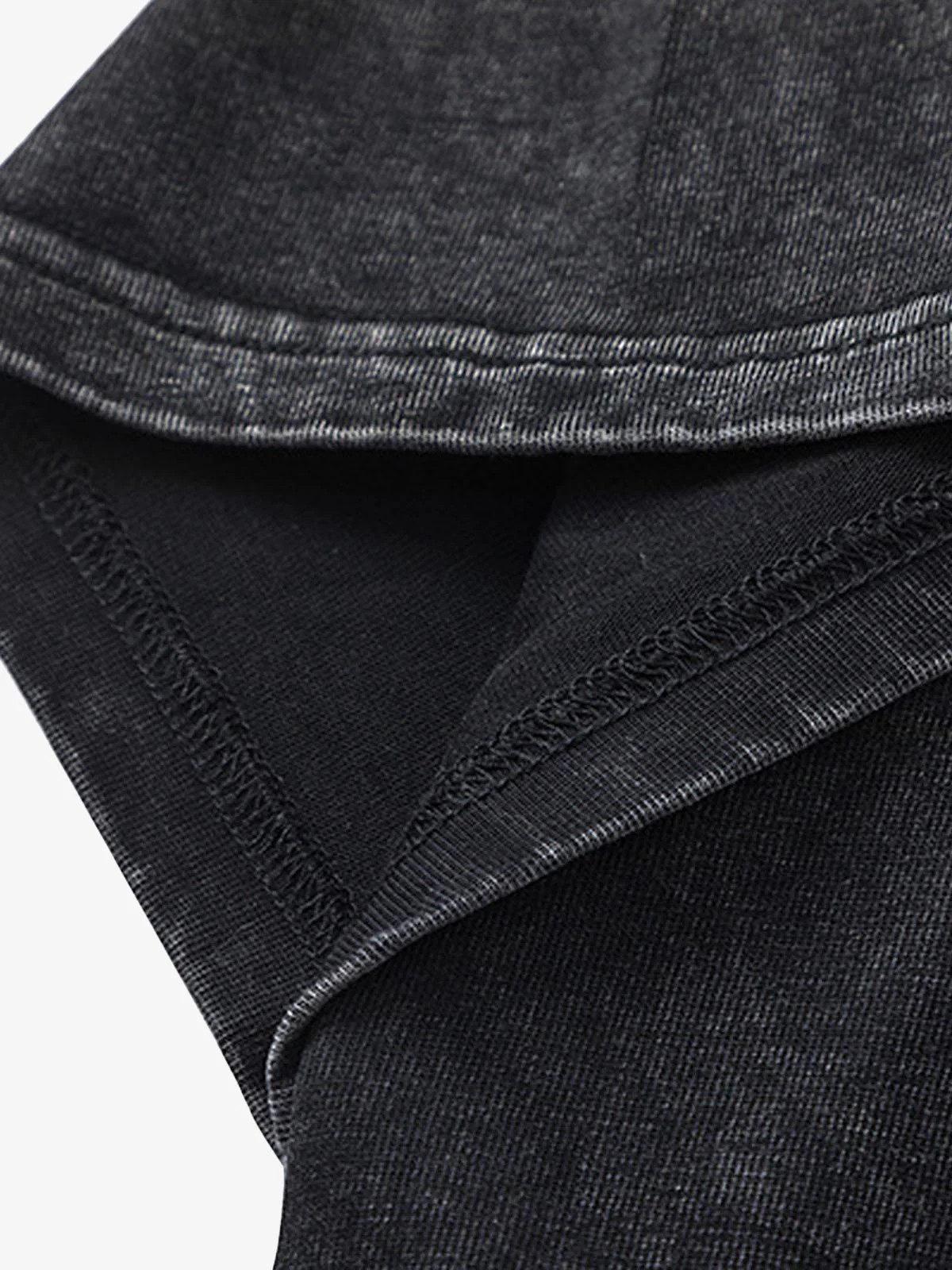 Thesupermade Split Raw Edge Short Sleeve T-shirt - 2159 - Image 6