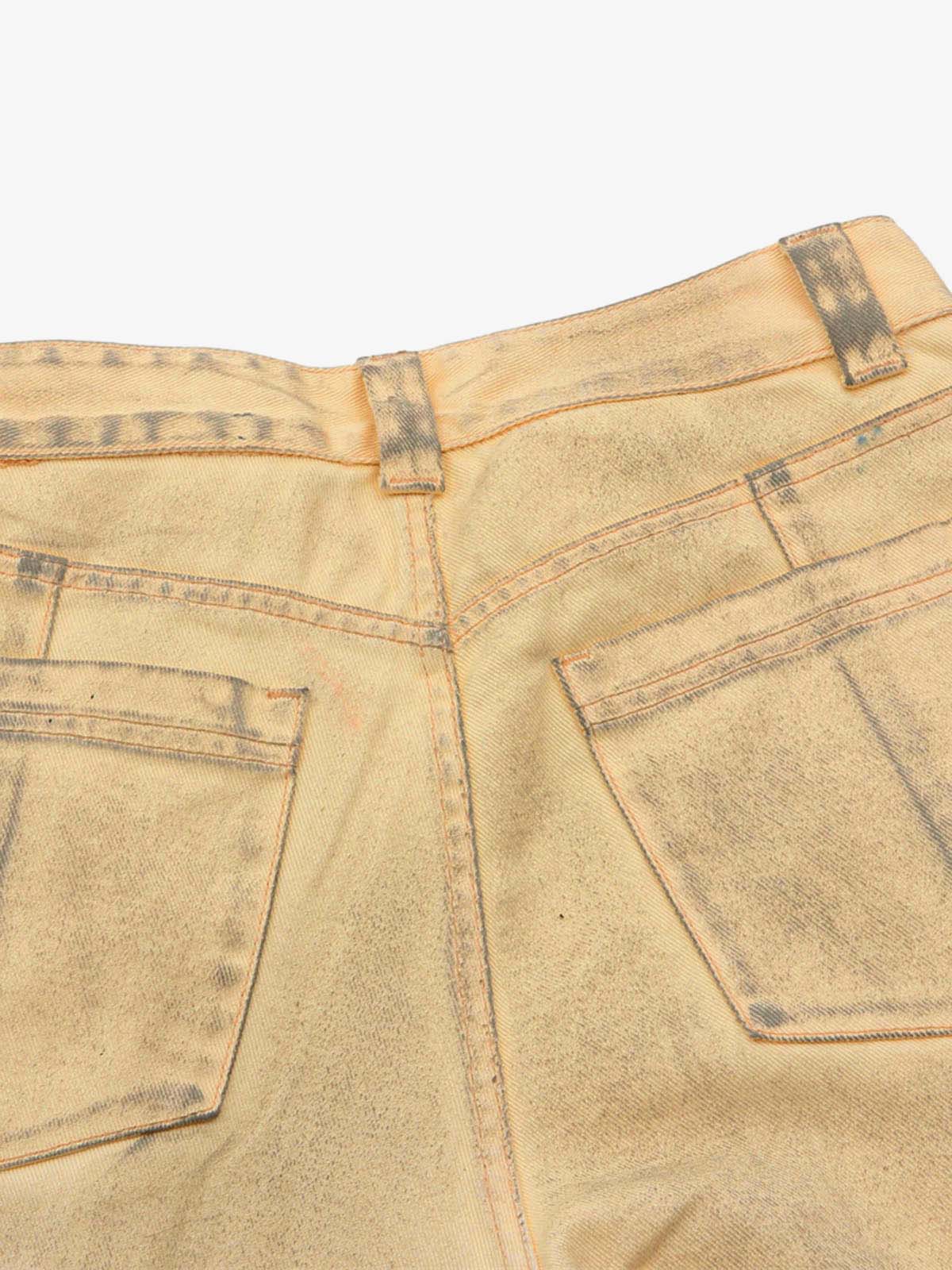 Washed Distressed Detachable Scarf Barrel Jeans - Image 10