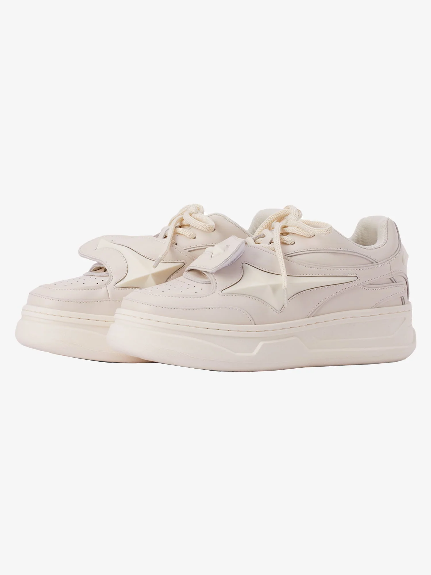 Thesupermade Couple Design Four Pointed Star Sneakers - 2038