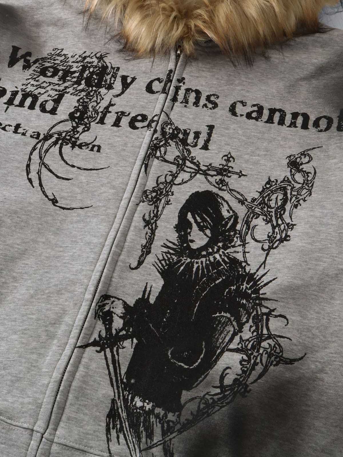 Supermade × Mortemartt Graphic Hooded Jacket- 2279 - Image 13