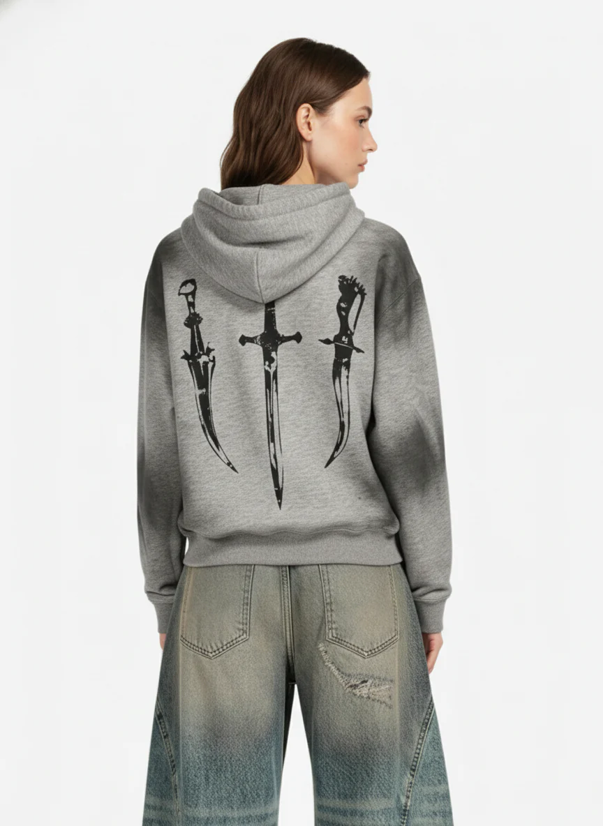 Supermade × Mortemartt Graphic Hooded Jacket- 2279 - Image 5