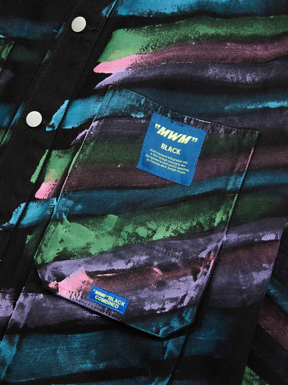 Thesupermade Hip-hop Hand-painted Graffiti Denim Jacket - 2010 - Image 11