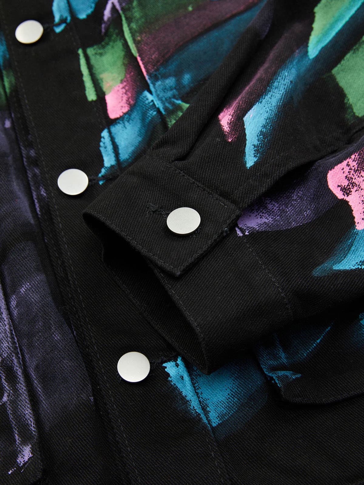 Thesupermade Hip-hop Hand-painted Graffiti Denim Jacket - 2010 - Image 12