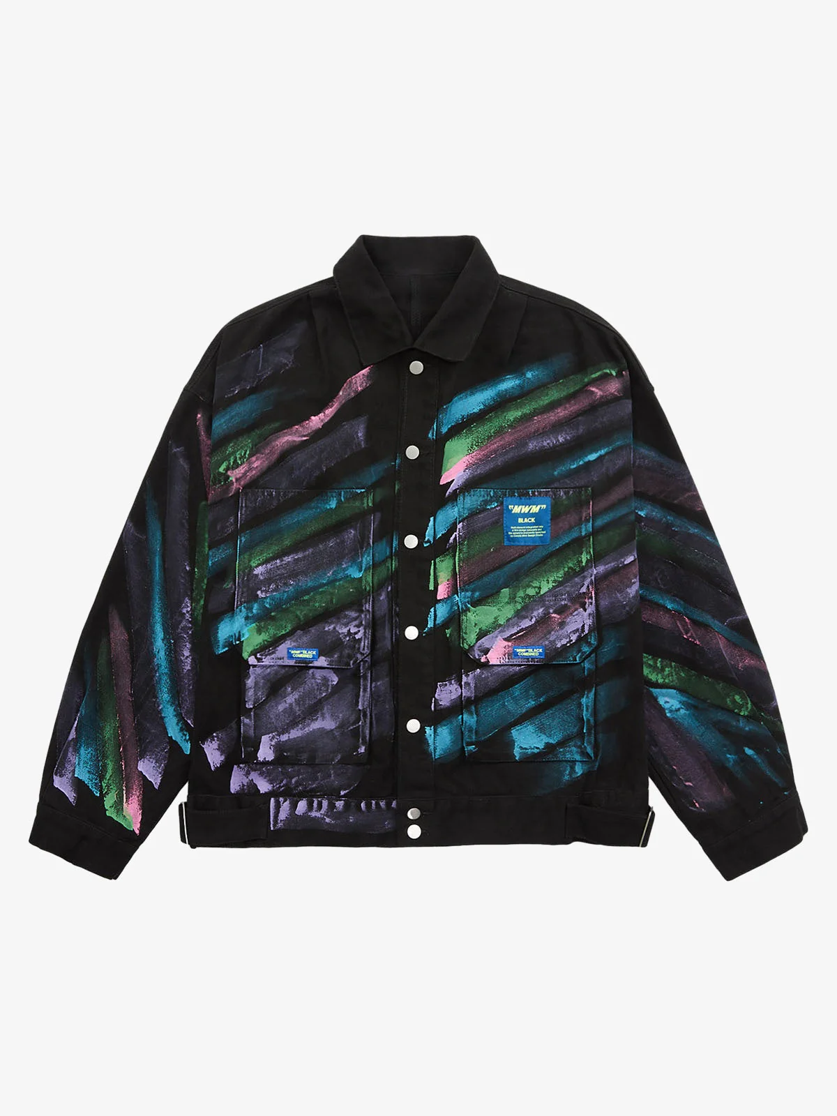 Thesupermade Hip-hop Hand-painted Graffiti Denim Jacket - 2010 - Image 6