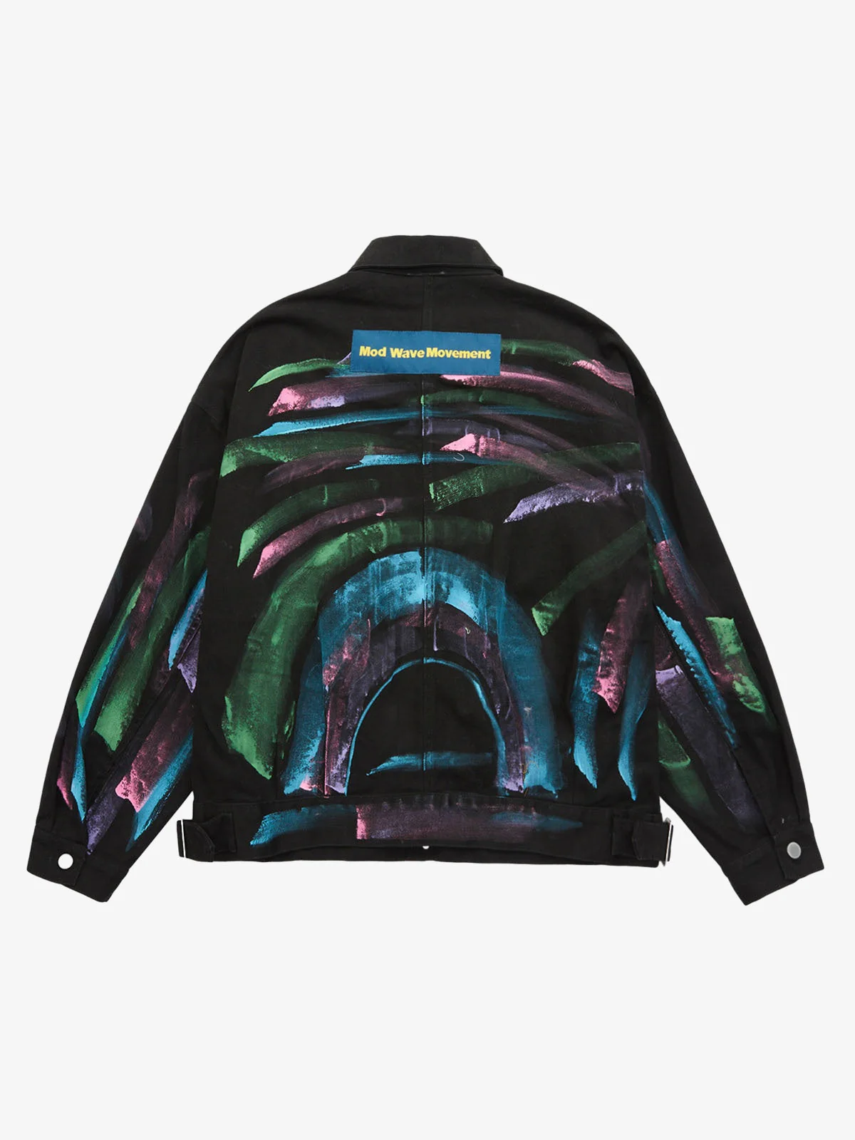 Thesupermade Hip-hop Hand-painted Graffiti Denim Jacket - 2010 - Image 7