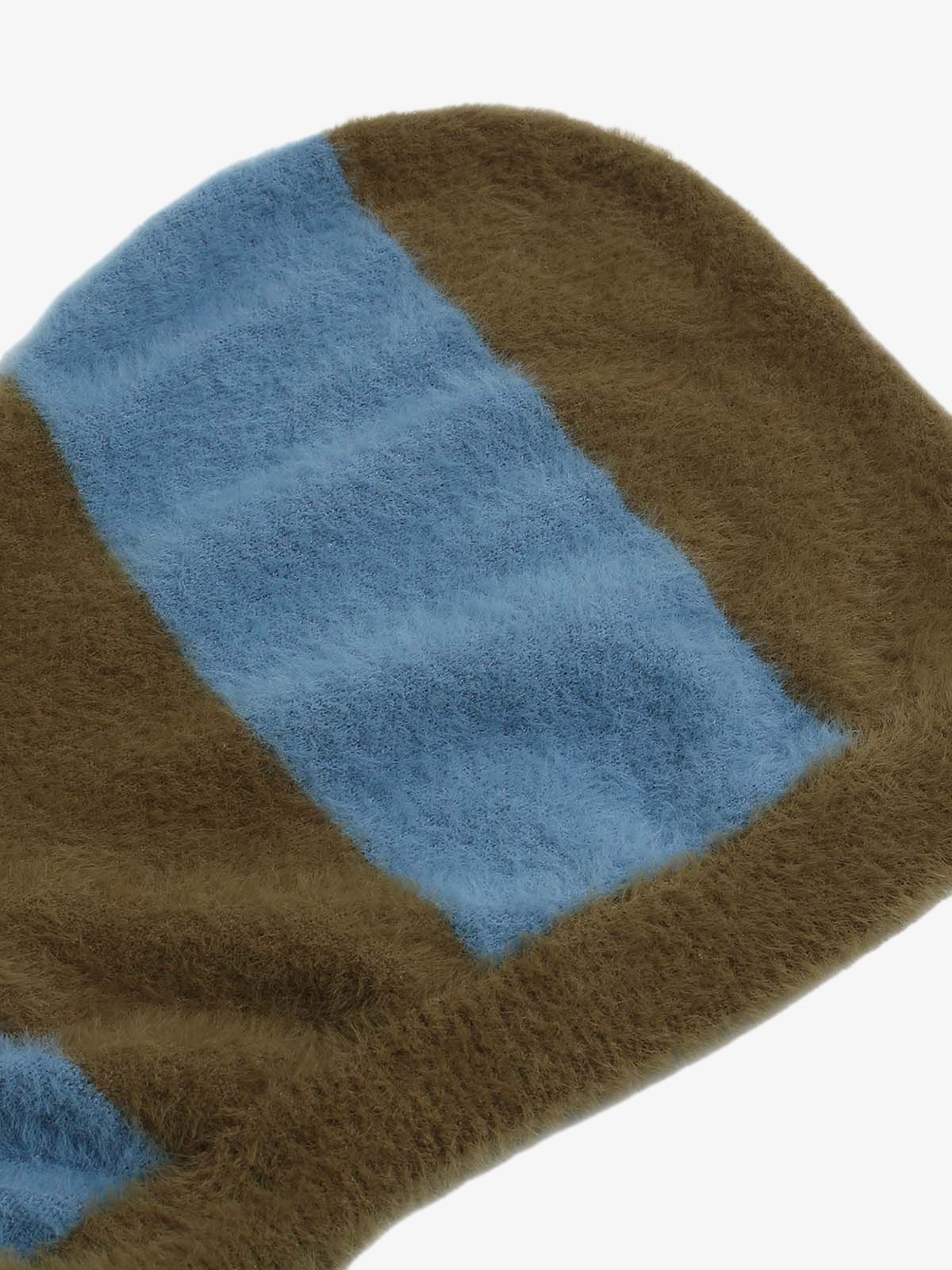 Thesupermade Hooded Striped Knit Sweater - Image 3