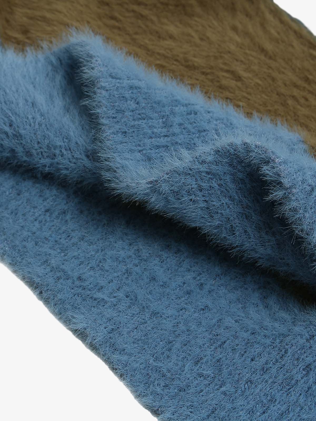Thesupermade Hooded Striped Knit Sweater - Image 7
