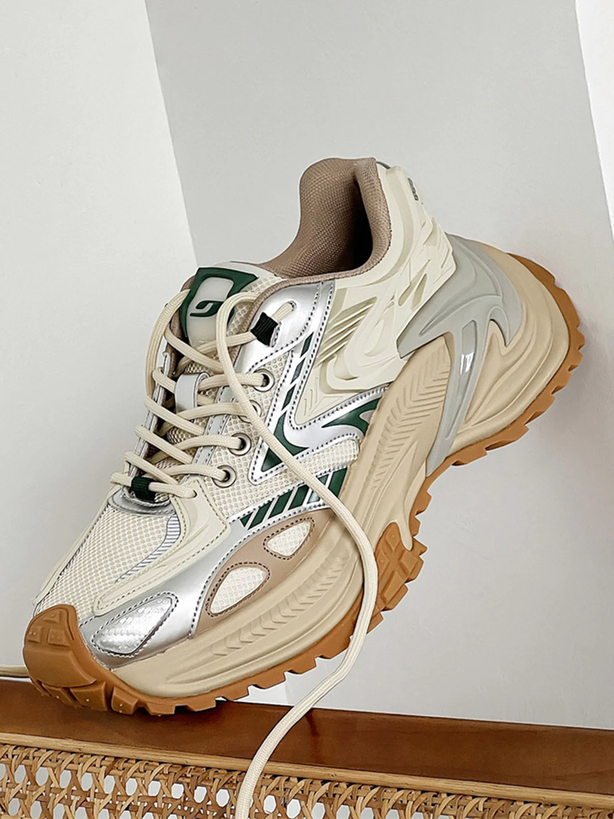 Thesupermade Mesh Contrast Color Platform Sneakers - 2257 - Image 2