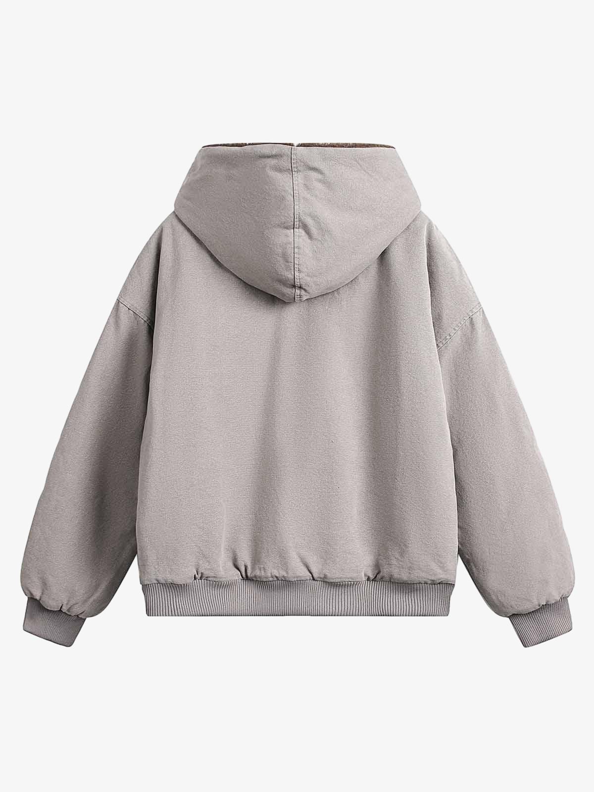Thesupermade Fur Hooded Zip Up Quilted Jacket - 2510 - Image 11