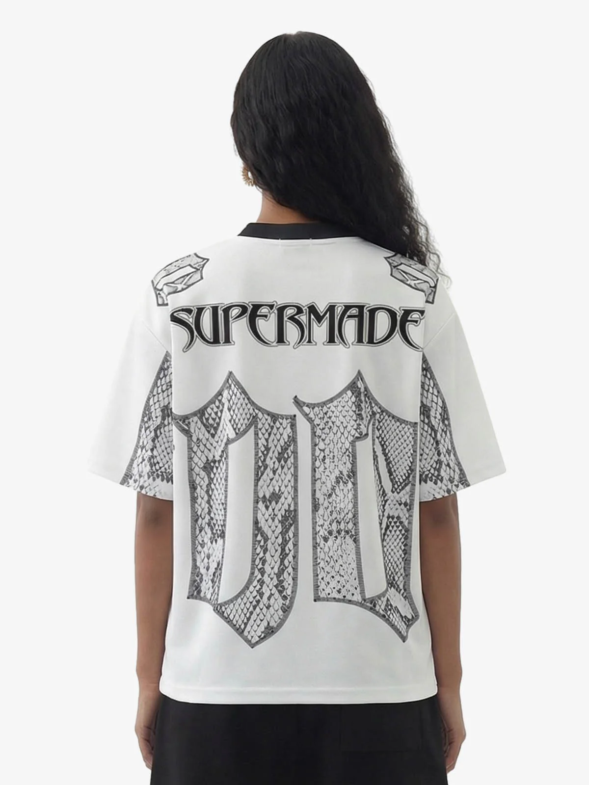 Jersey Style Snake Print T-Shirt - 2418 - Image 3