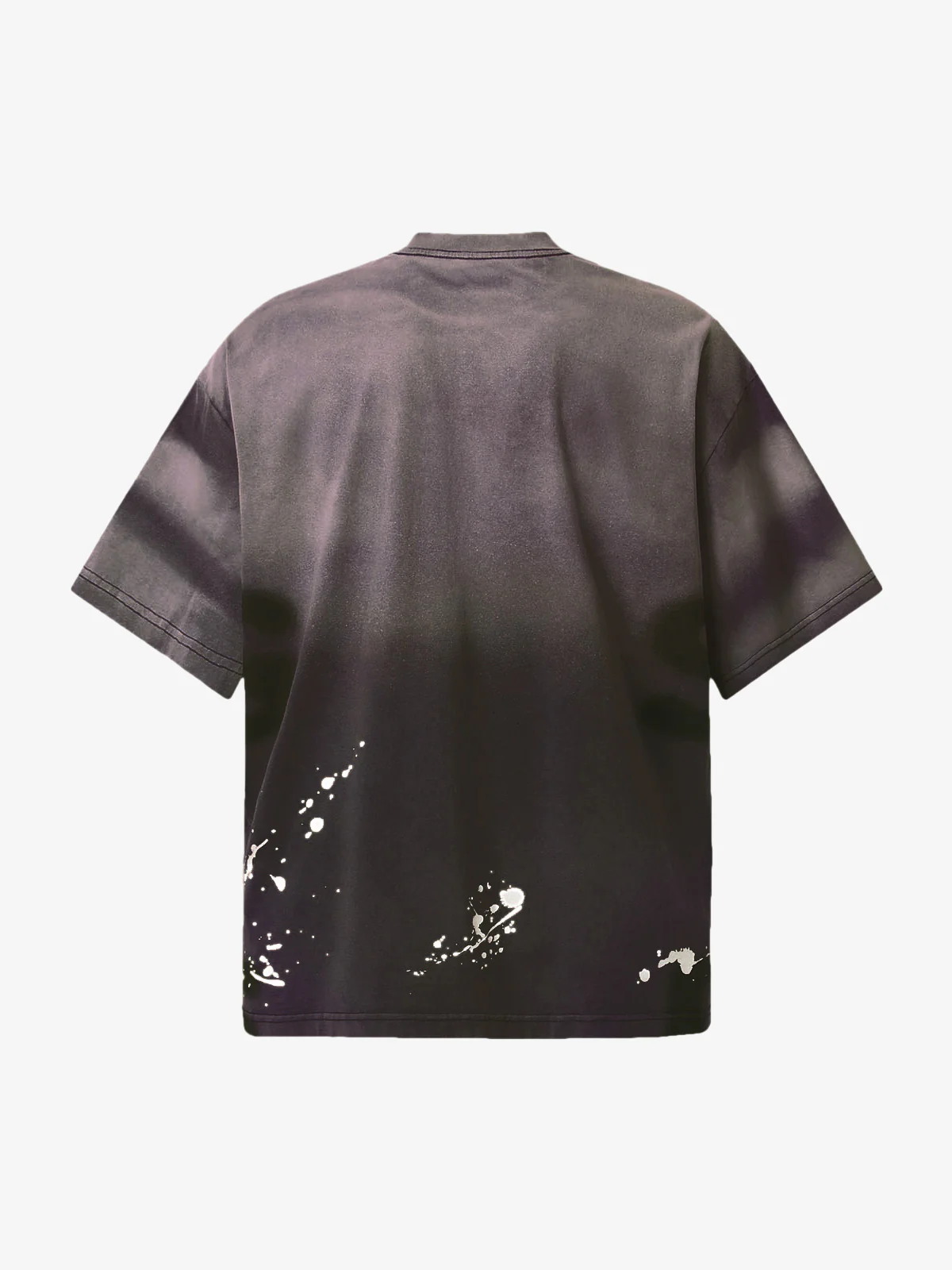 Ink Splash Letter Print T-shirt - 2414 - Image 8