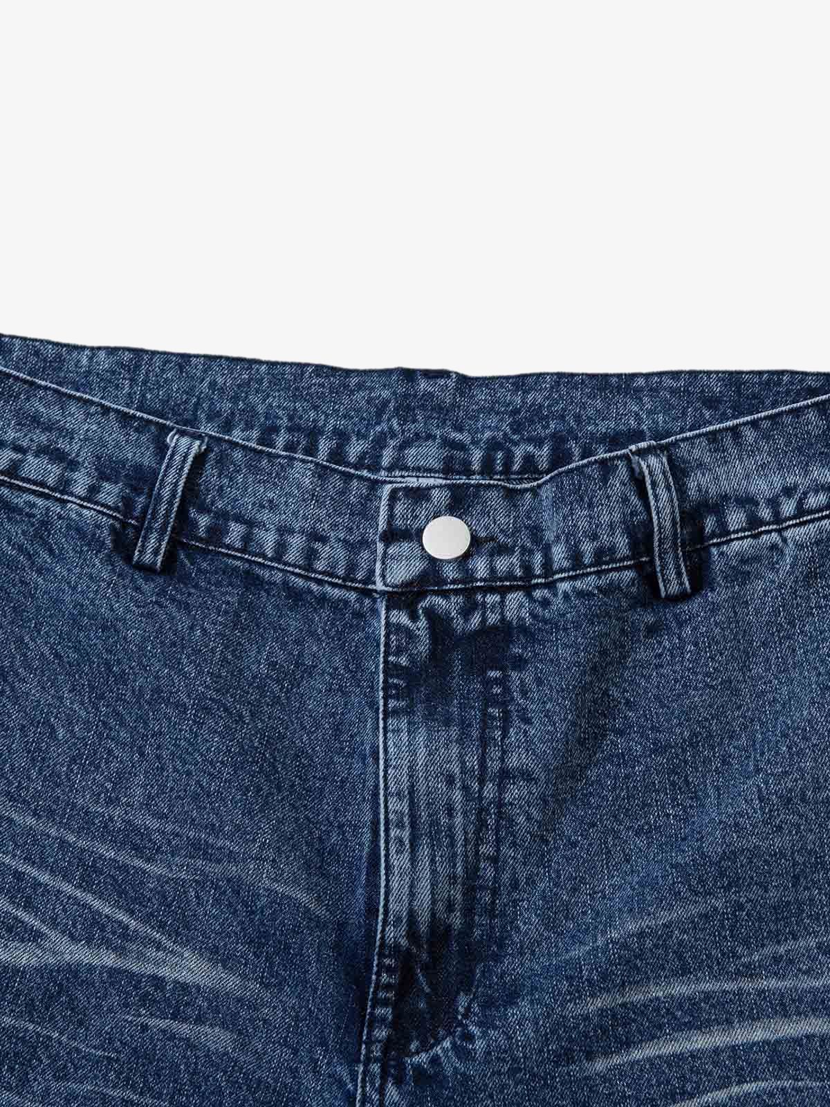 Washed Print Straight Jeans - Image 2