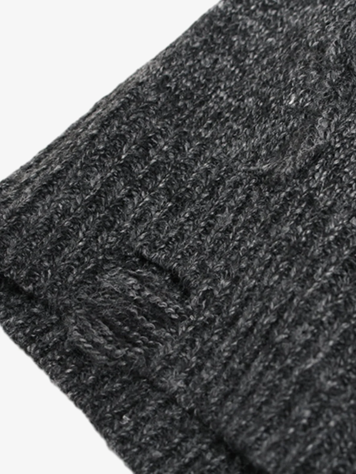 Turtleneck Cardigan Zip-Up Cable Sweater - Image 6