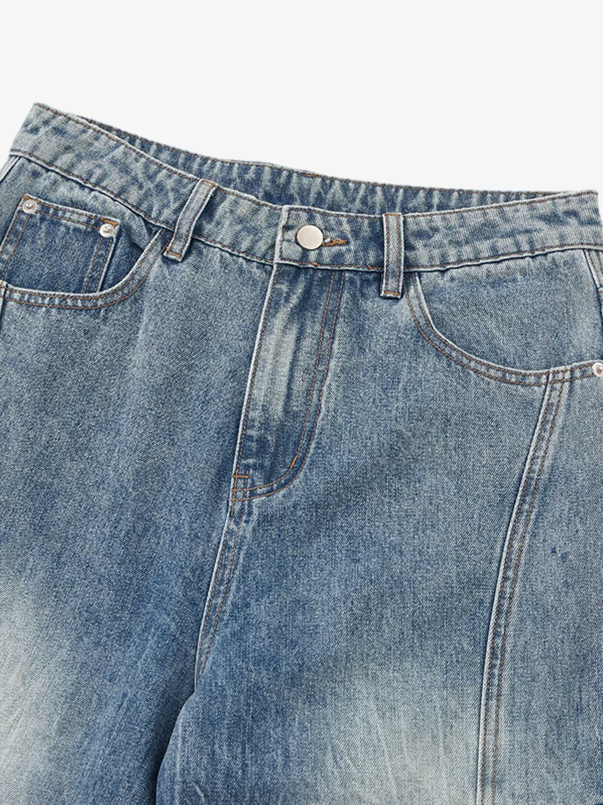 Vintage Cargo Pocket Washed Barrel Jeans - Image 3