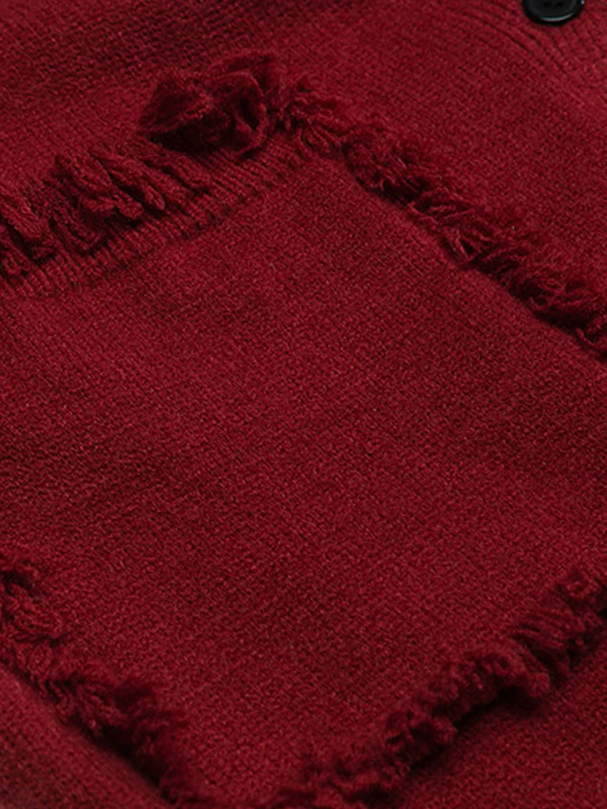 Vintage Frayed Edge Metal Logo Cardigan - Image 13