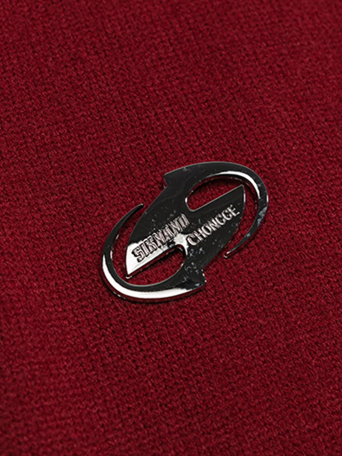 Vintage Frayed Edge Metal Logo Cardigan - Image 17