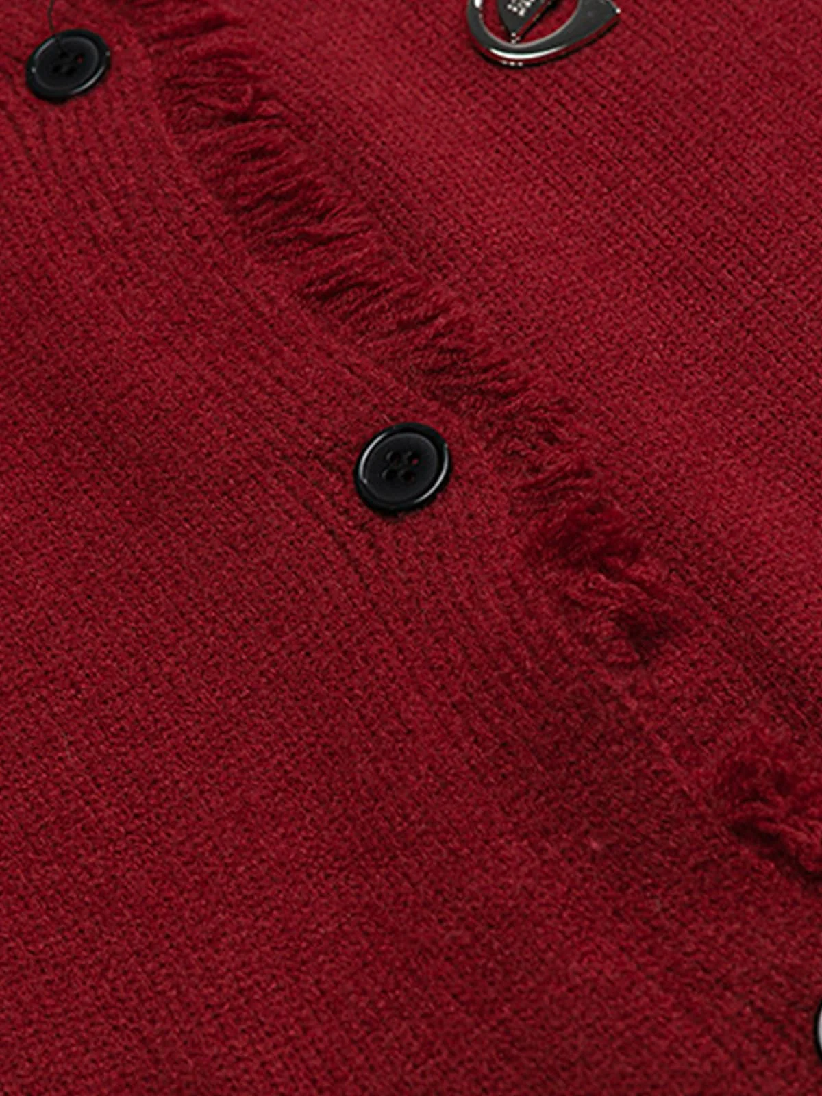Vintage Frayed Edge Metal Logo Cardigan - Image 18