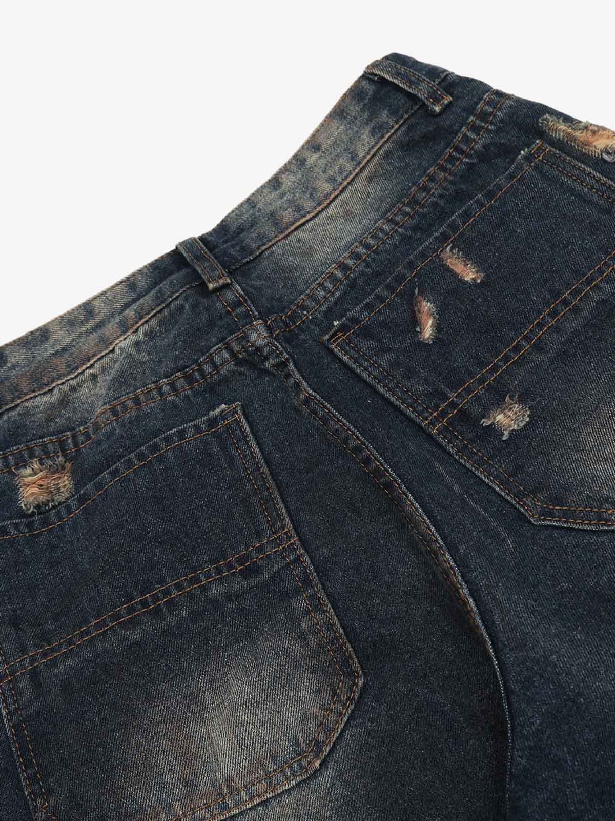 Vintage High Street RO Washed Ripped Jeans - Image 5