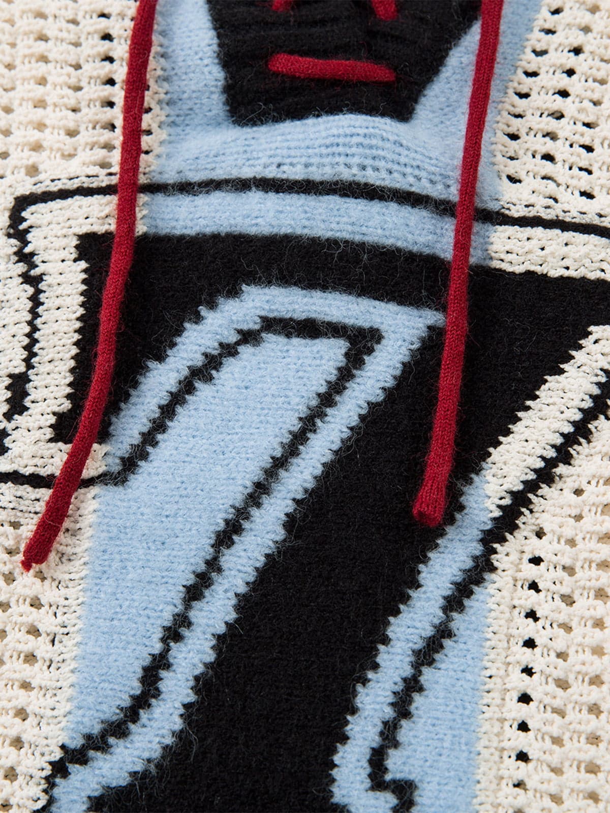 Vintage Sporty Crochet Hollow-knit Cropped Sweater - Image 13