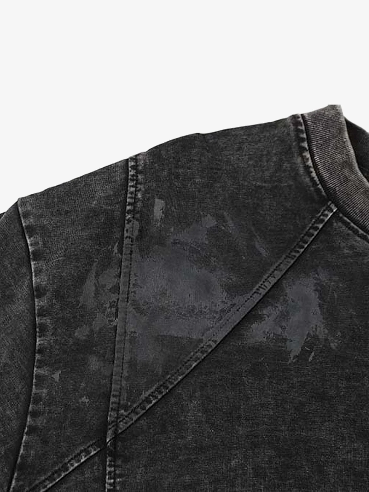 Vintage Washed Panel Seam Oversized T-Shirt - Image 6