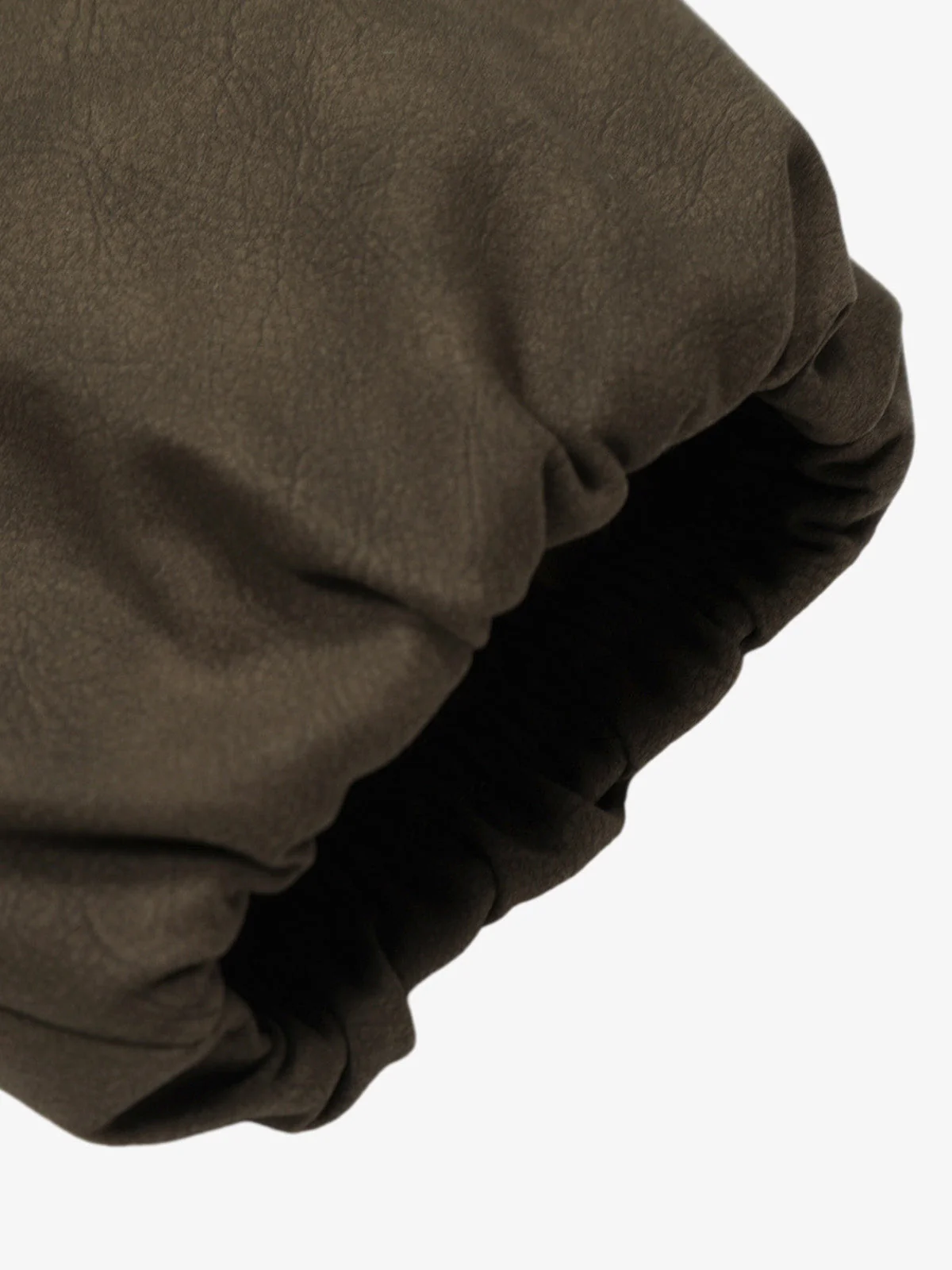 Vintage Zipper Pocket Design Sherpa Lined Collar Padded Jacket - Image 9