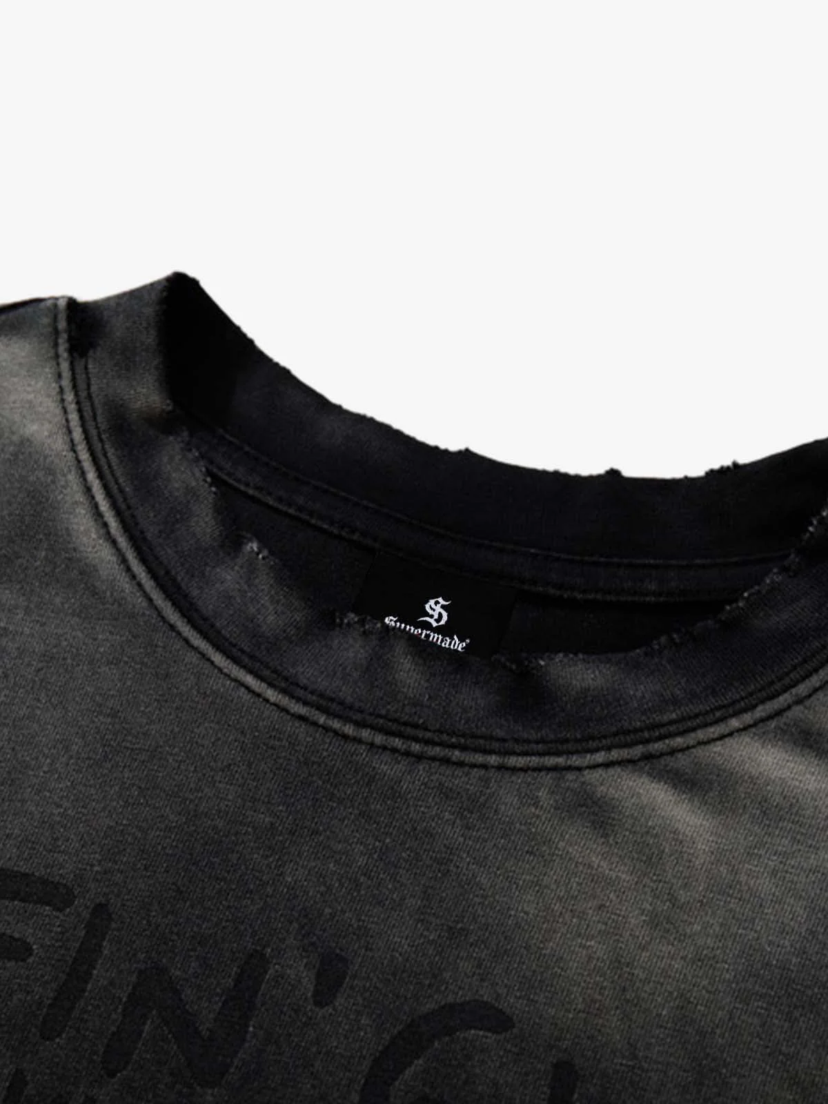 Washed Graphic Print Cotton T-Shirt - Image 5