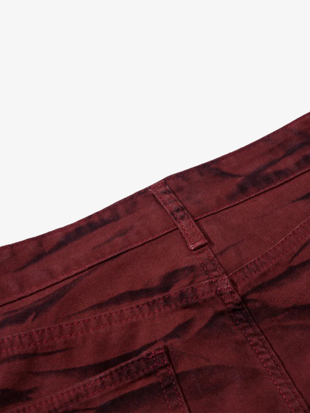 Wasteland Lava Wash Flared Wrinkled Texture Pants - Image 5