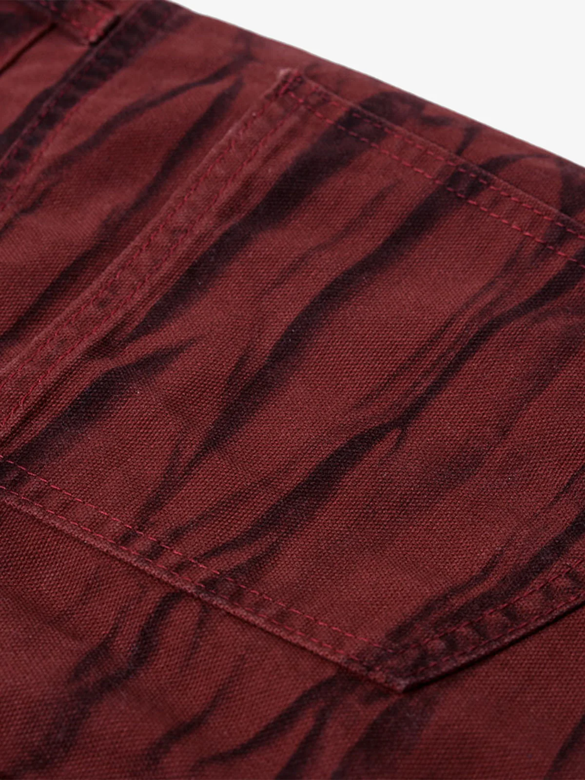 Wasteland Lava Wash Flared Wrinkled Texture Pants - Image 8