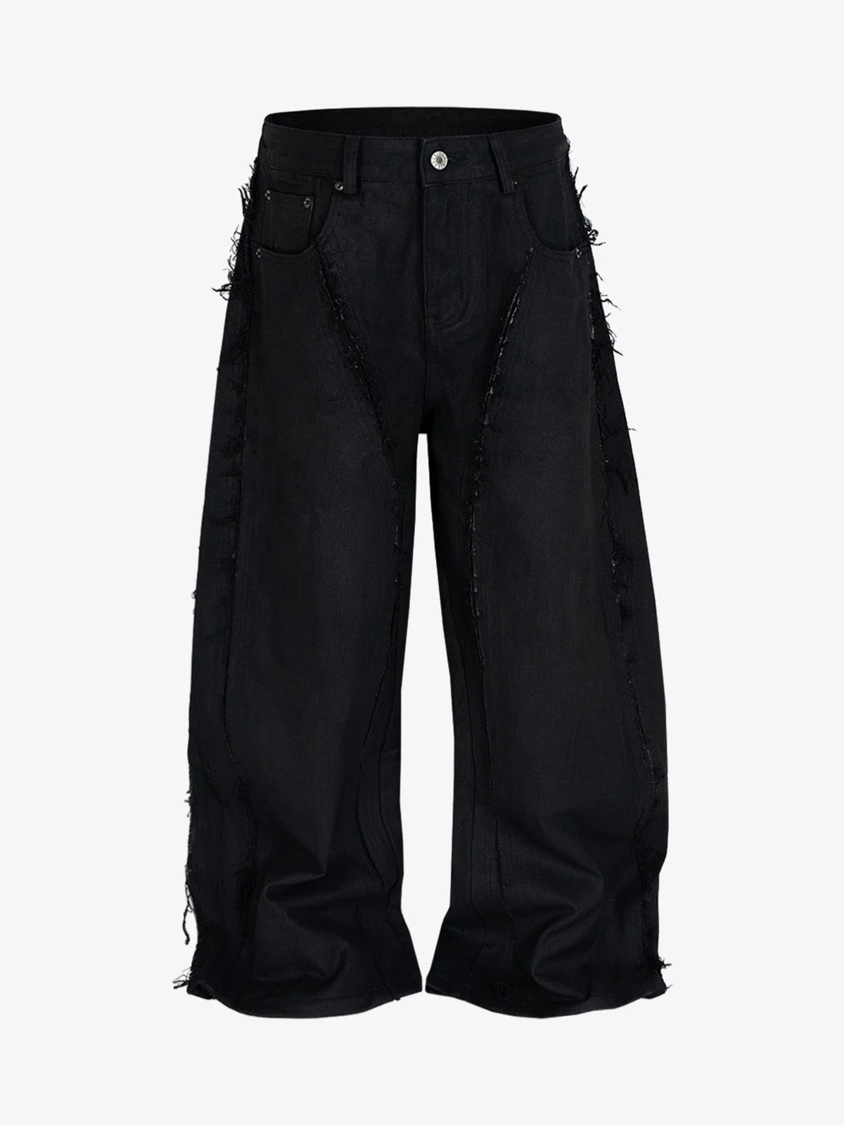 Waxed Baggy Side Whisker Jeans - 2439