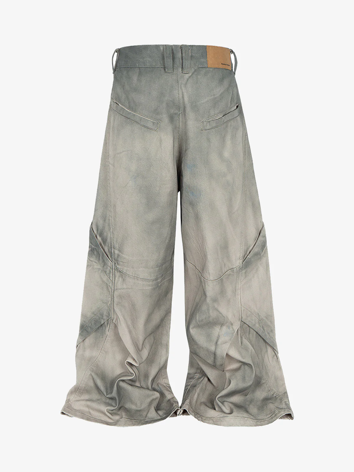 Retro Dirty Dye Baggy Pants - 2468 - Image 2